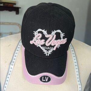 Black and Pink Las Vegas Cap